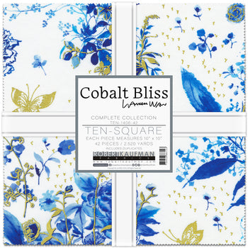 10 inch charm pack - Cobalt Bliss