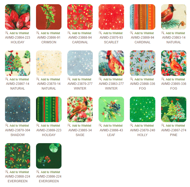 10 inch charm pack - Festive Delight
