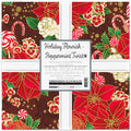 10 inch charm pack - Holiday Flourish - Peppermint Twist - Traditional Colours