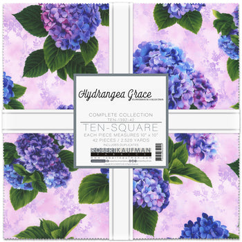 10 inch charm pack - Hydrangea Grace