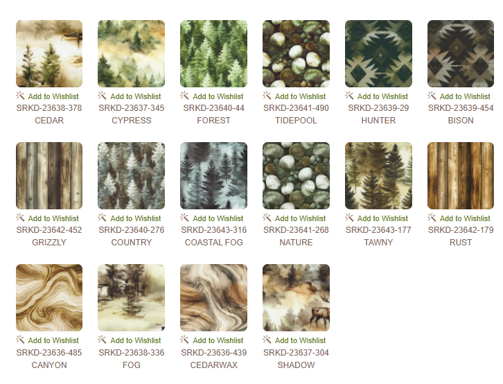 10 inch charm pack - Nature Retreat