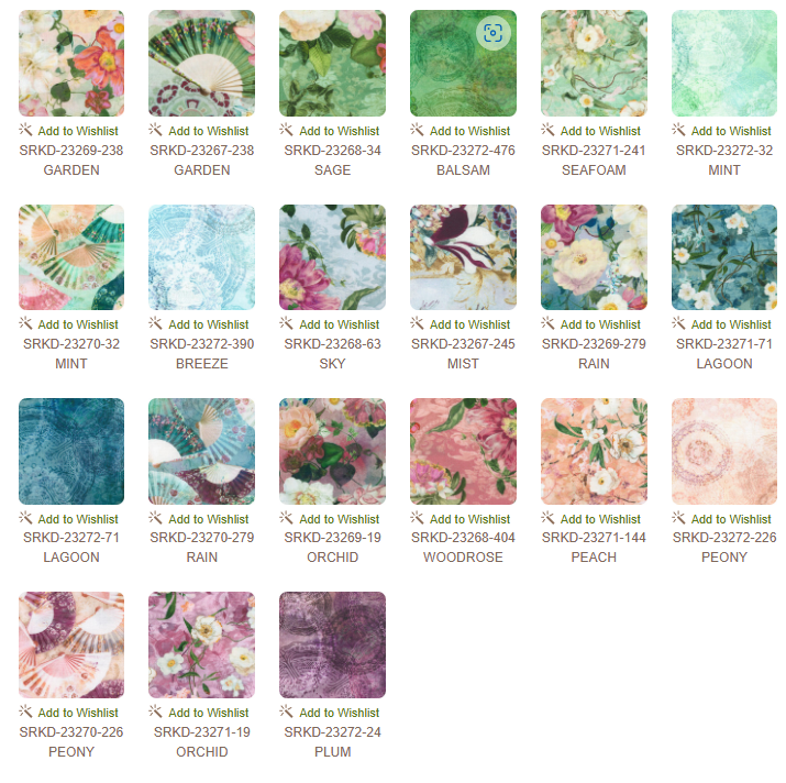 10 inch charm pack - Serene Dream