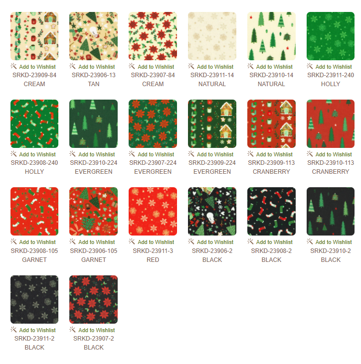 10 inch charm pack - Tiny Tidings